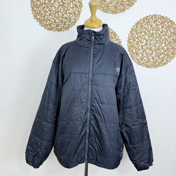 The North Face Puffer Jacket Insert Full Zip In Triclimate Ski Navy Blue XL - Picture 1 of 9